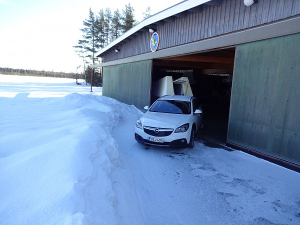 K7 maaliskuussa Selänpäästä lähdössä