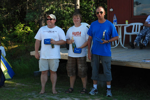 Palkitut: Tauno Knuuttila (3.), Janne Laurén (1.) ja Jukka Lahtinen (2.)